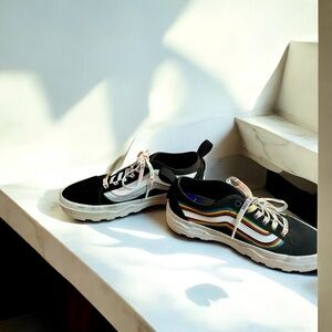 Vans Sentry Old Skool Pride Sneakers with Rainbow Accents